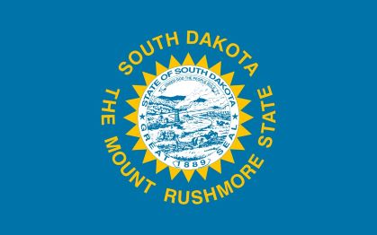 Official flag of the State of South Dakota